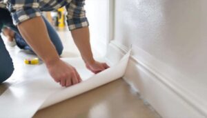 Sockelleisten streichen: Vergessen Sie Abklebeband – dieses simple Büropapier schützt den Boden